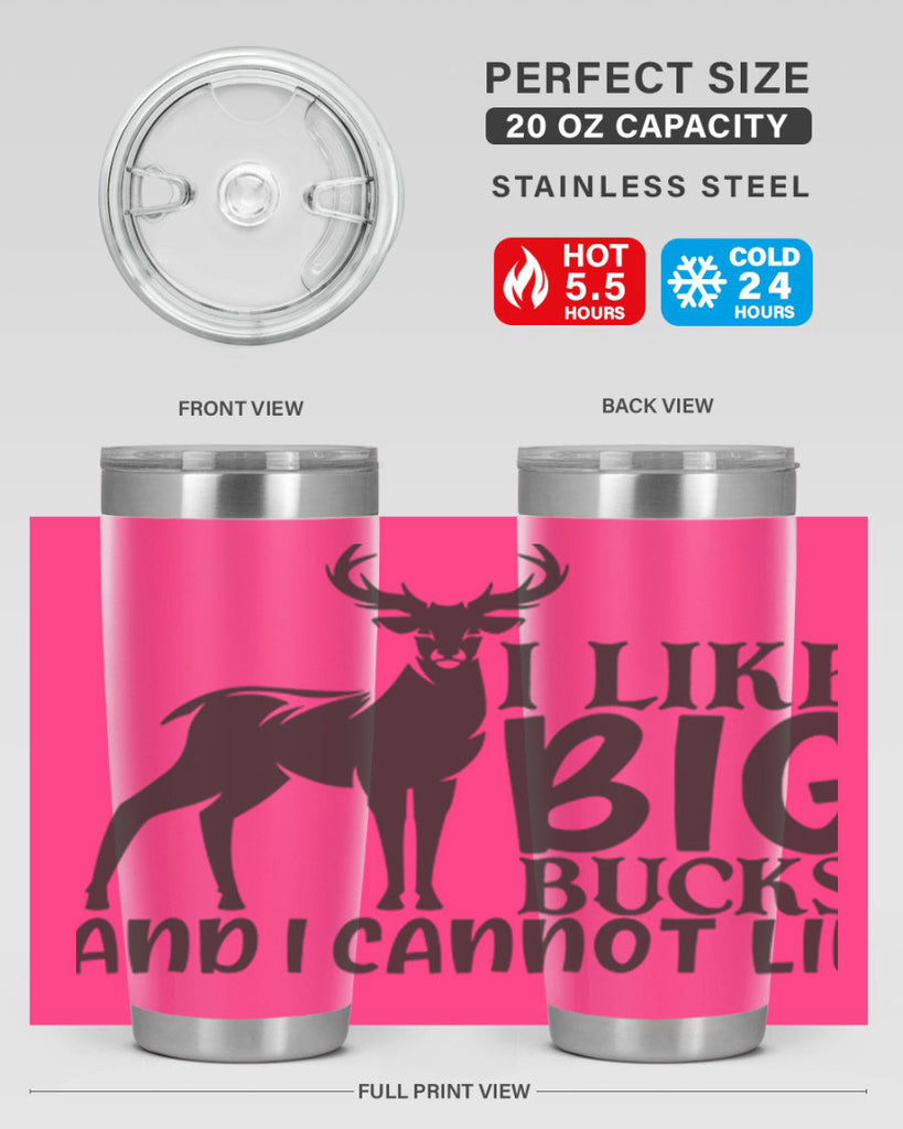 i like big bucks and i cannot lie 8#- hunting- Tumbler