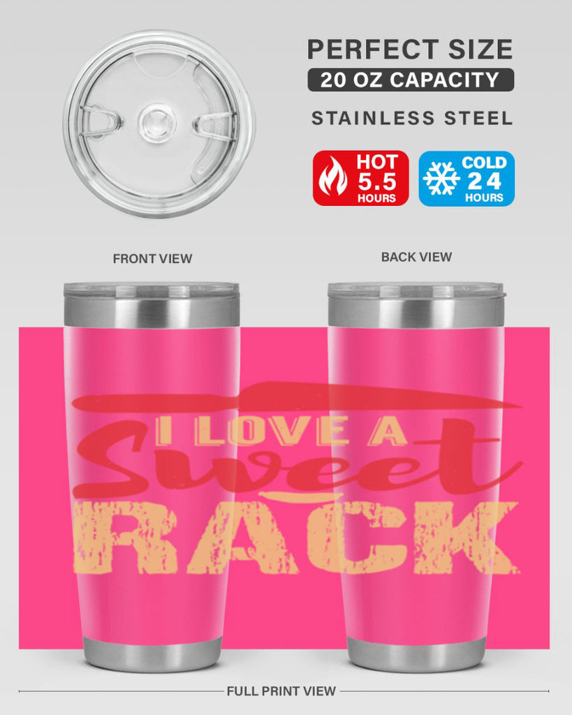 i love a sweet rack 40#- bbq- Tumbler