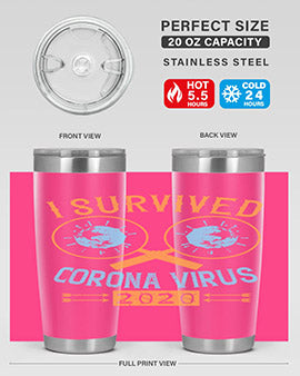 i survived corona virus Style 34#- corona virus- Tumbler