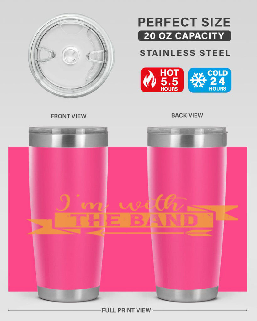i’m with the band 58#- mardi gras- Tumbler