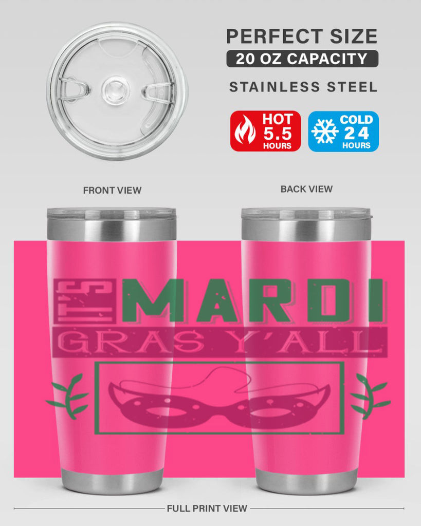 it’s mardi gras y’all 60#- mardi gras- Tumbler