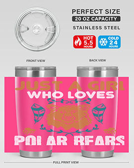 just a girl who loves polar bear 22#- Bears- Tumbler