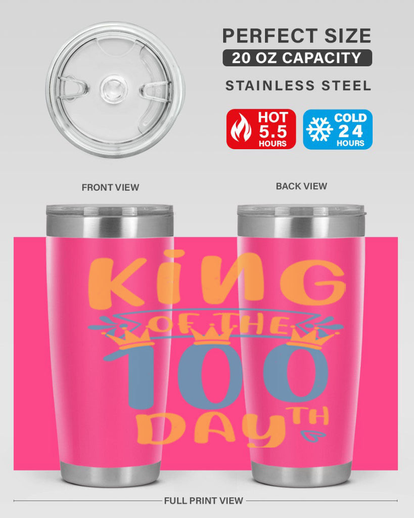 king of the th day 3#- 100 days of school- Tumbler