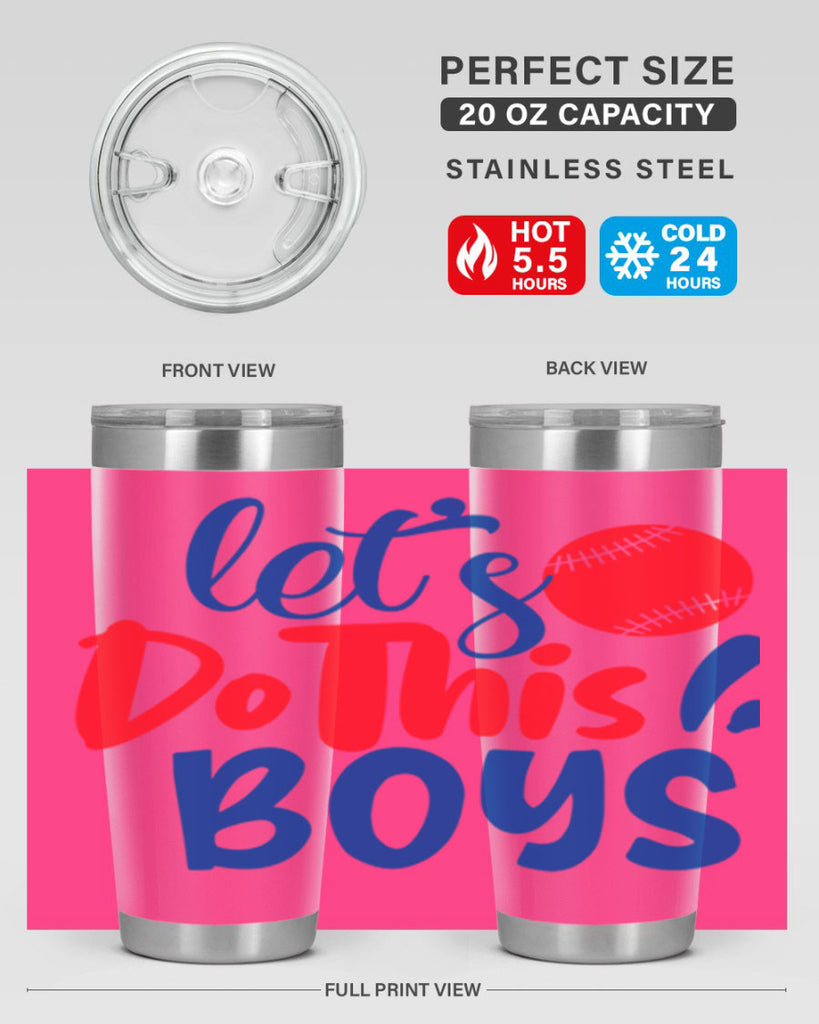 lets do this boys 2057#- baseball- Tumbler