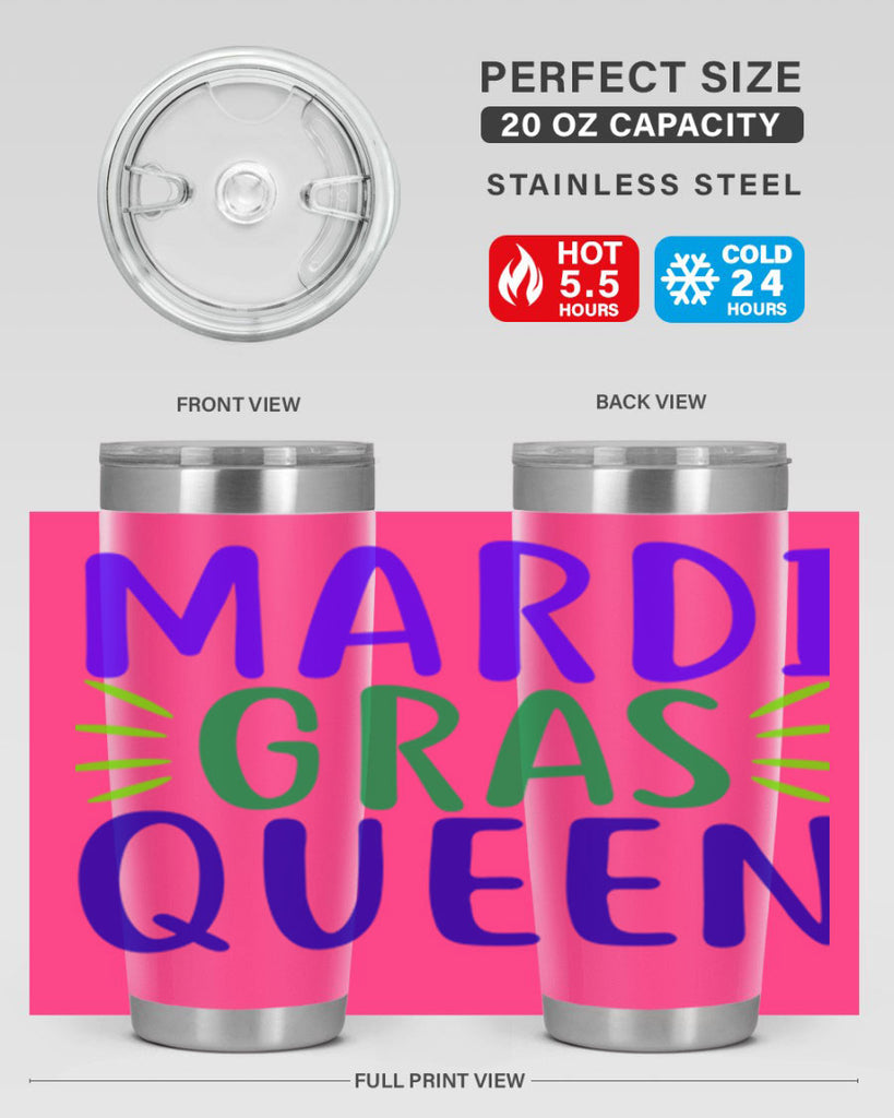 mardi gras queen 7#- mardi gras- Tumbler