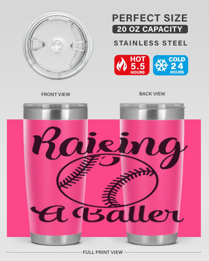 raising a baller 2277#- softball- Tumbler