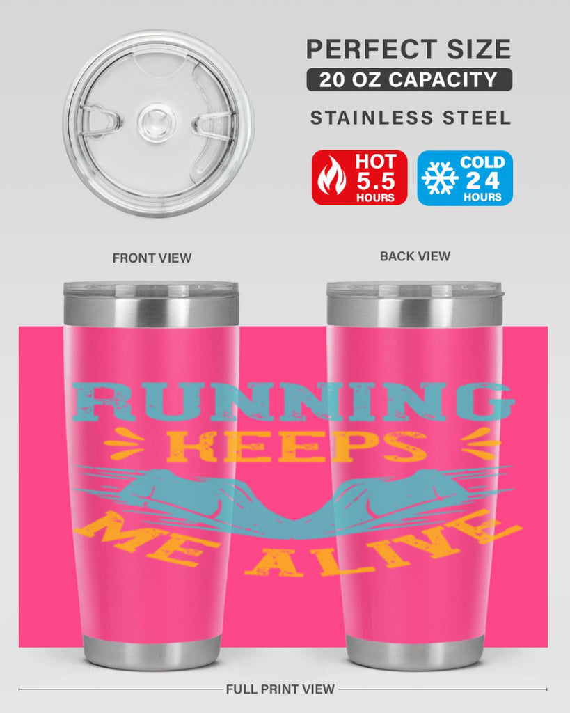 running keeps me alive 19#- running- Tumbler