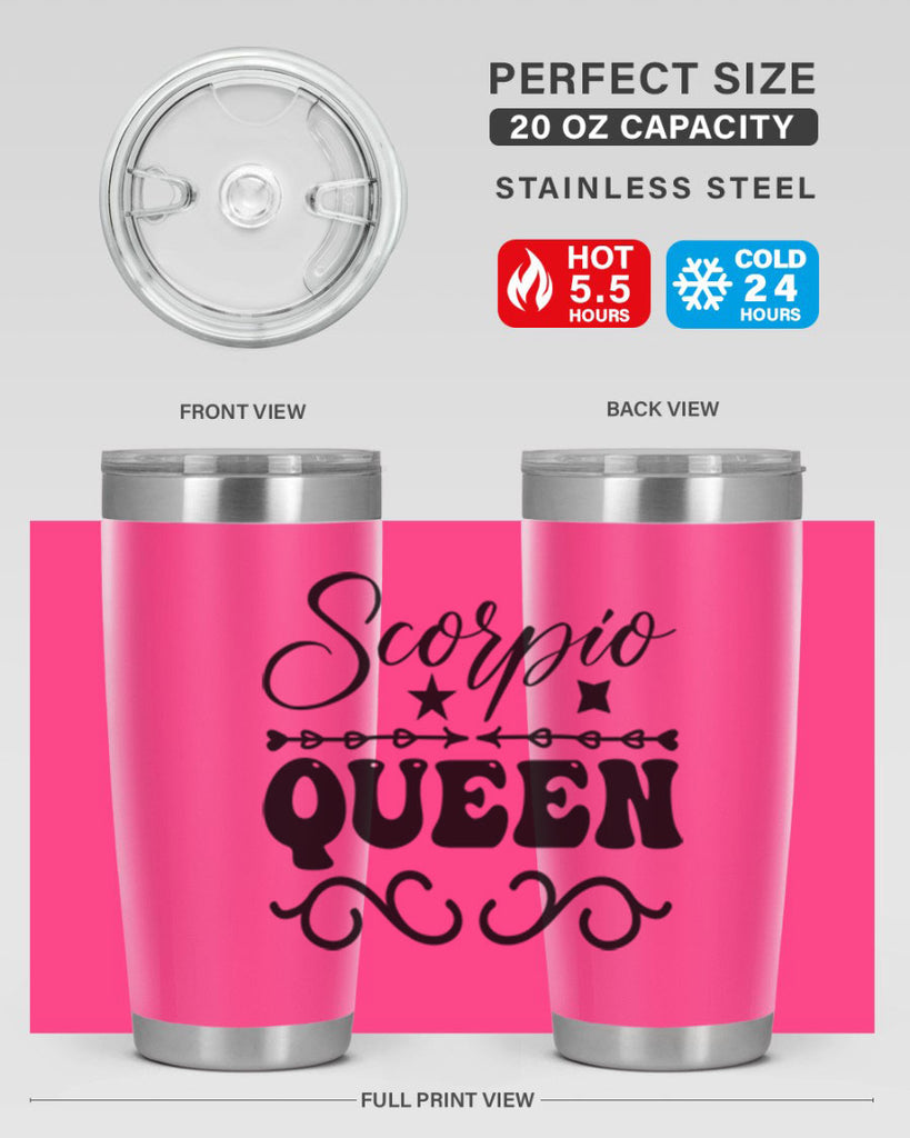 scorpio queen 447#- zodiac- Tumbler
