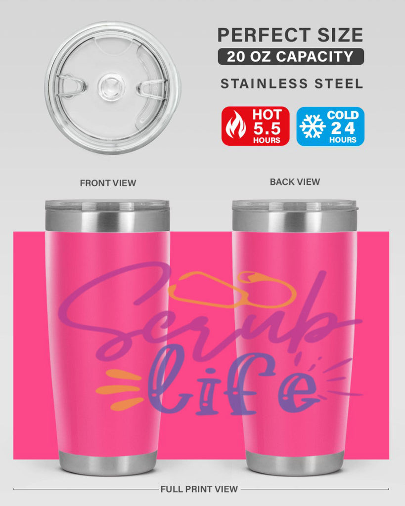 scrub life Style 351#- nurse- tumbler