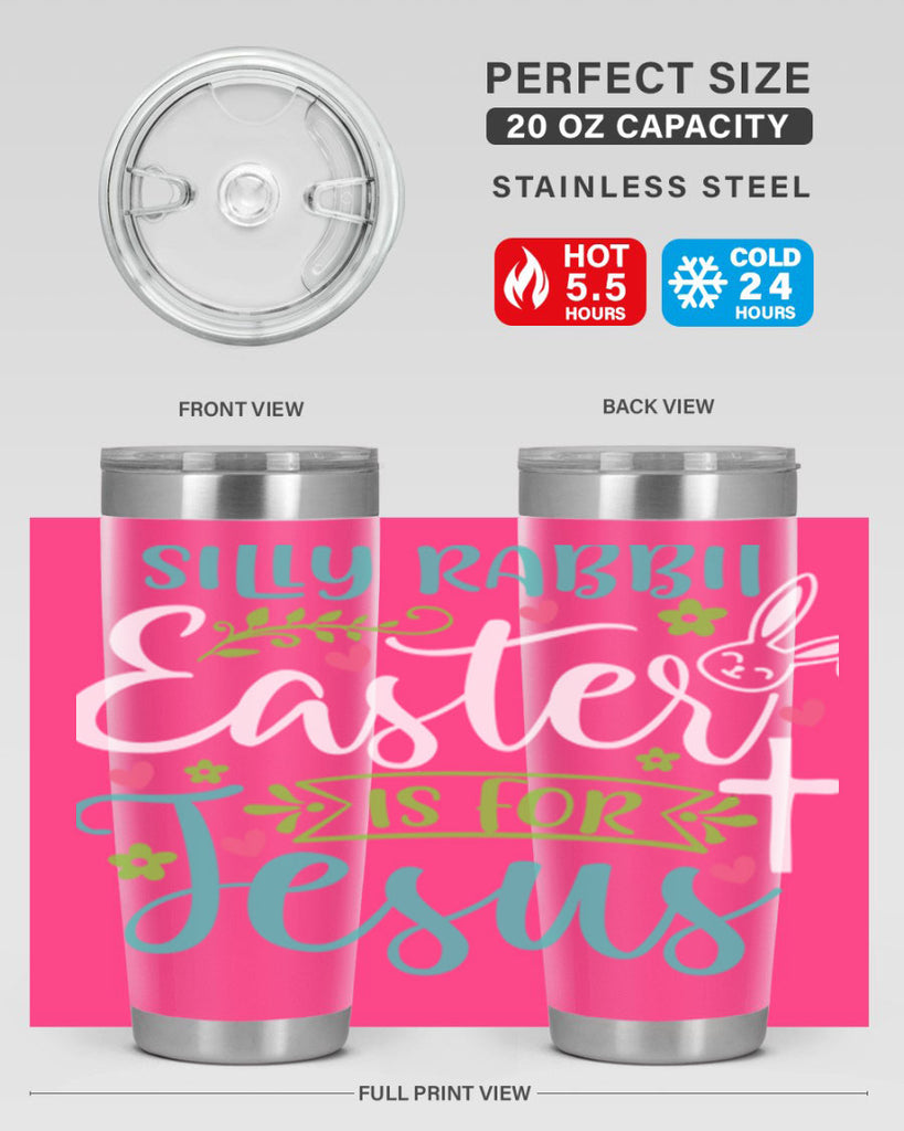 silly rabbit easter is for jesuss 7#- easter- Tumbler