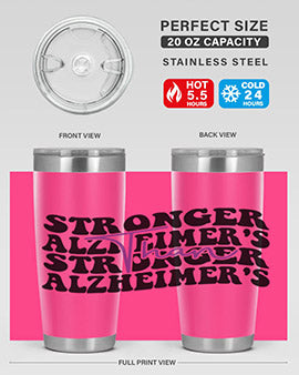 stronger than alzheimers 214#- alzheimers- Tumbler