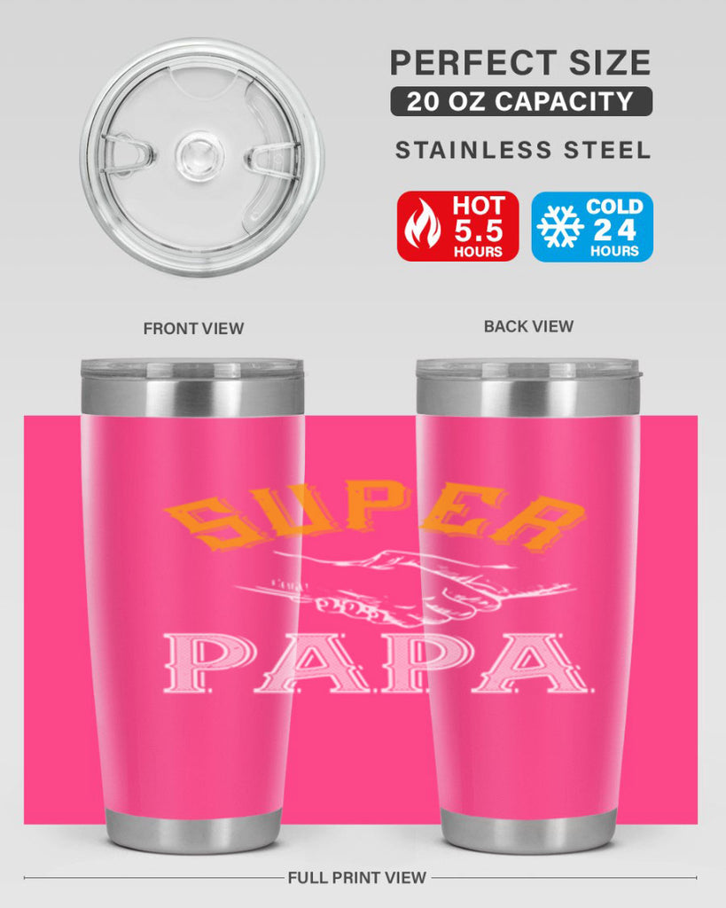 super papa 8#- grandpa - papa- Tumbler