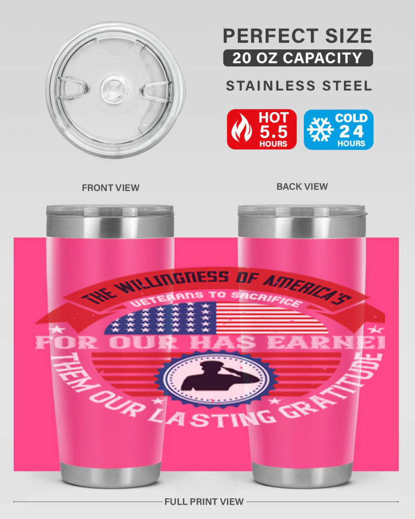 the willingness of americas 88#- Veterns Day- Tumbler