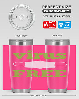 virus free Style 20#- corona virus- Tumbler
