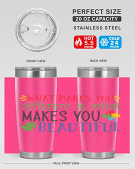 what makes you different is what makes you beautiful Style 3#- autism- Tumbler