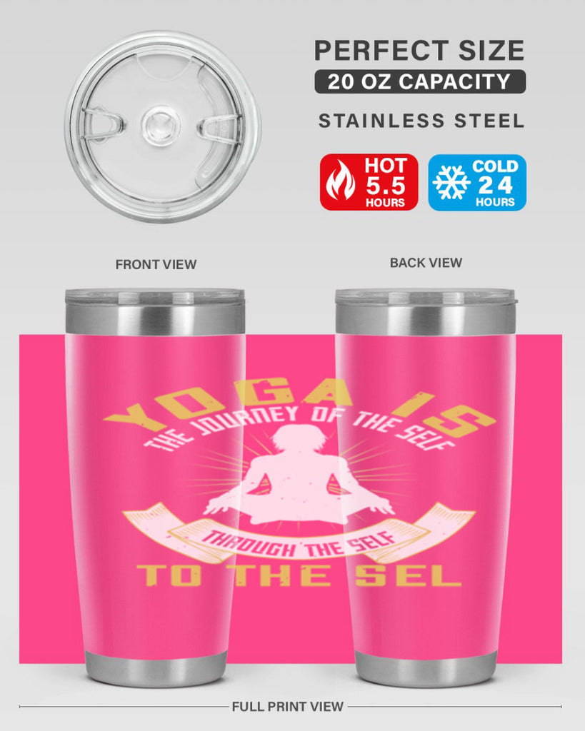 yoga is the journey of the self through the self to the sel 20#- yoga- Tumbler