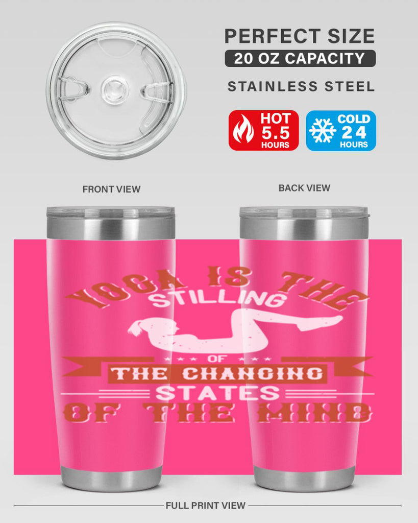 yoga is the stilling of the changing states of the mind 12#- yoga- Tumbler