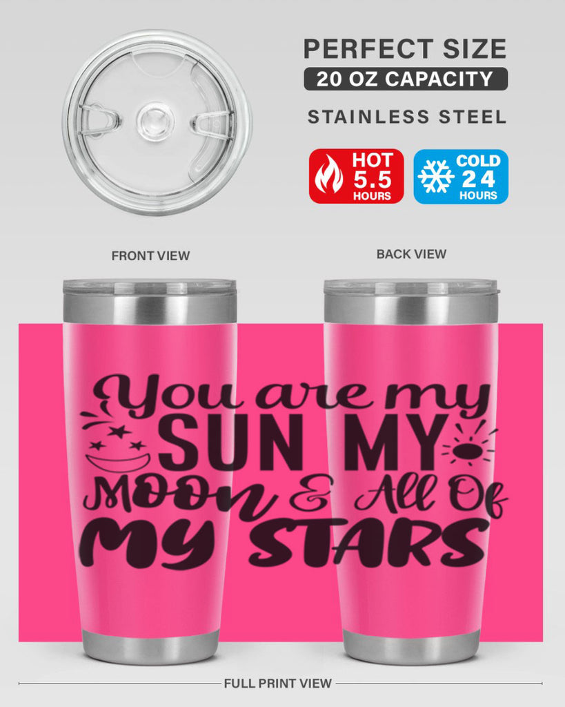 you are my sun my moon all of my stars 4#- family- Tumbler