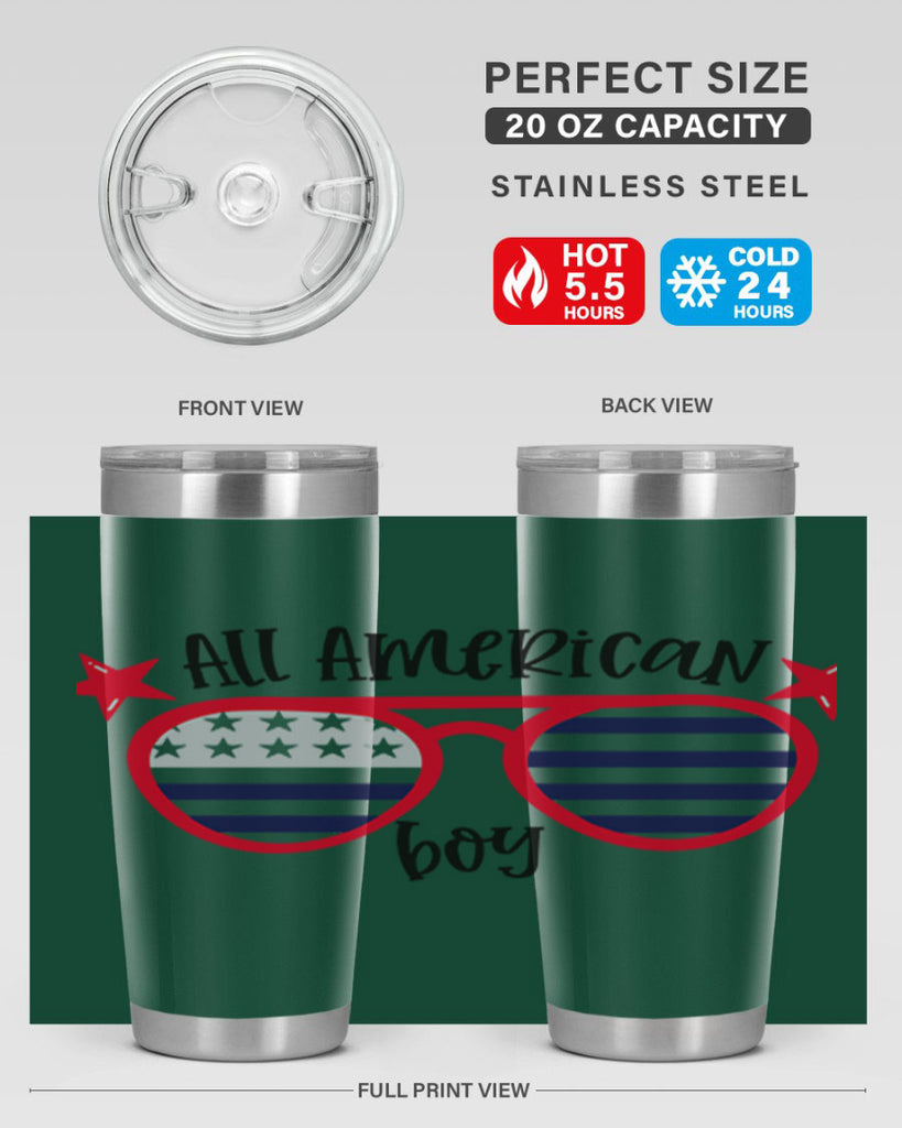 All American Boy Style 141#- Fourt Of July- Tumbler