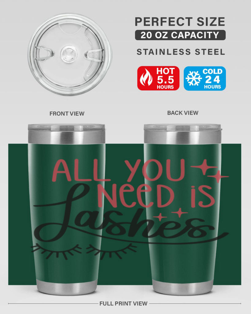 All You Need Is Lashes Style 146#- make up- Tumbler