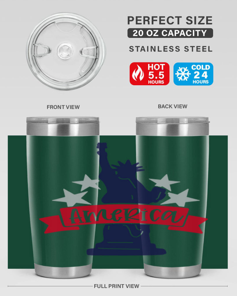 America Style 145#- Fourt Of July- Tumbler