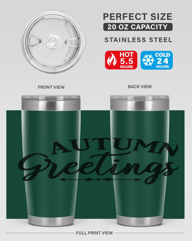 Autumn Greetings 16#- fall- Tumbler