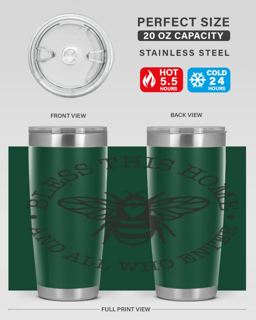 Bless this Home Bee59#- spring- Tumbler