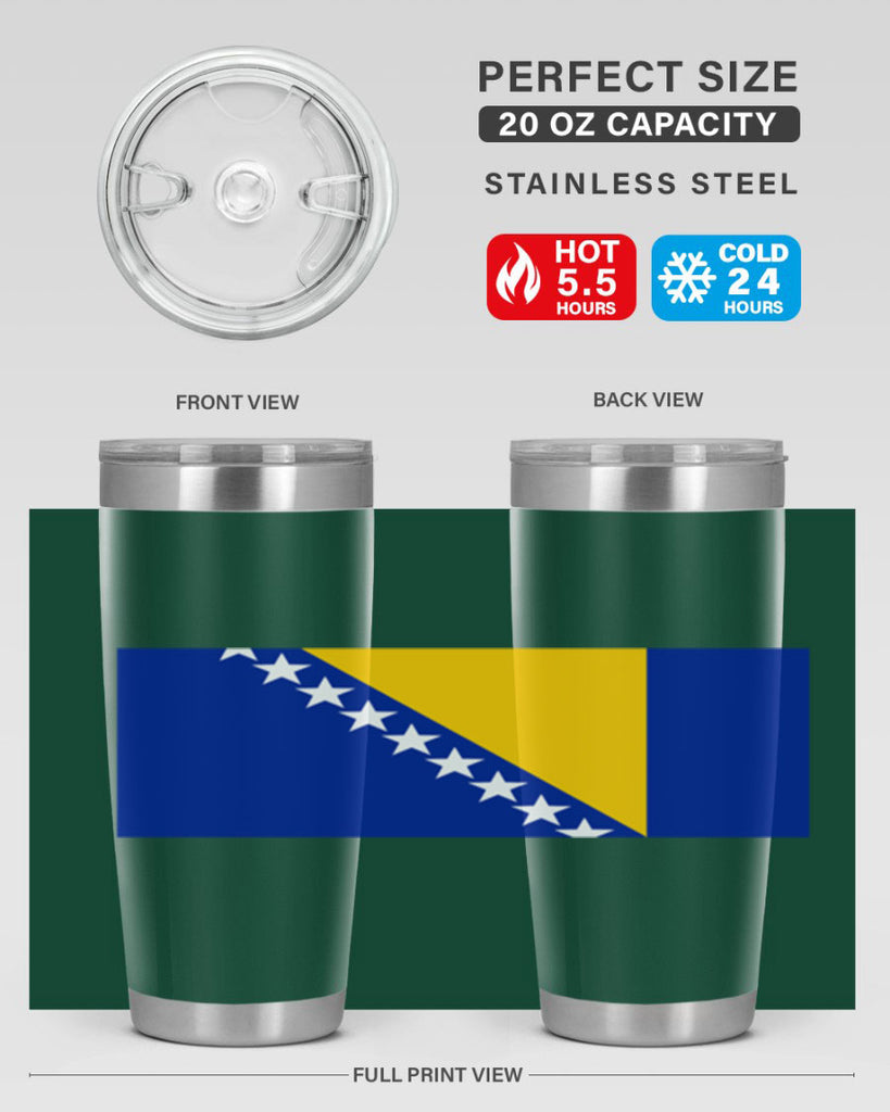 Bosnia and Herzegovina 176#- world flags- Tumbler