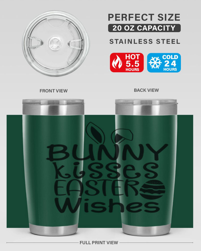 Bunny kisses easter wishes  94#- spring- Tumbler