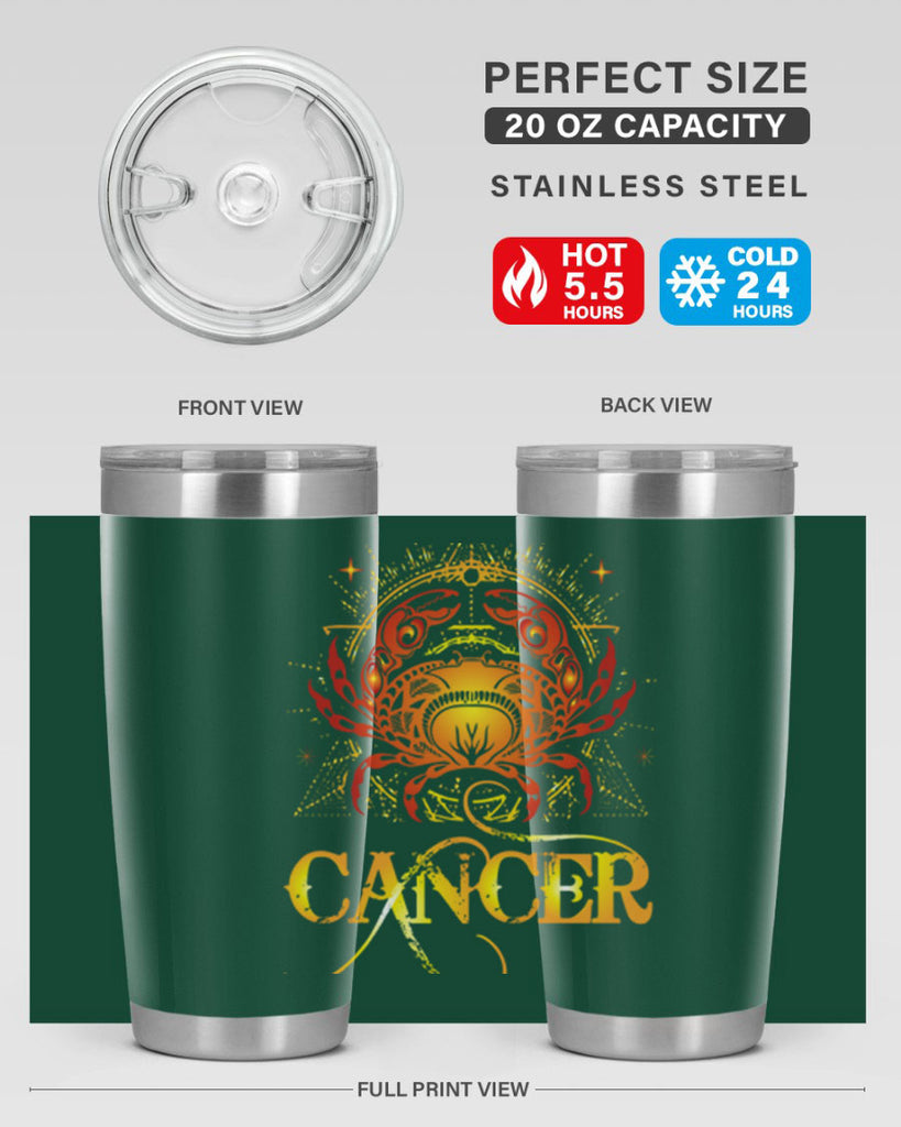 Cancer 163#- zodiac- Tumbler