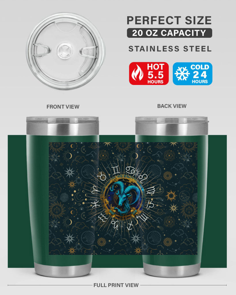Capricorn Straight 184#- zodiac- Tumbler