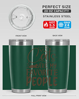 Cats Are My Favorite People Style 7#- cat- Tumbler