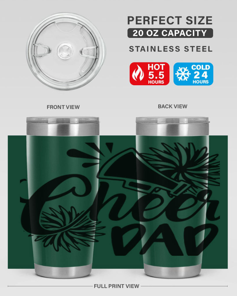 Cheer dad 1391#- cheer- Tumbler