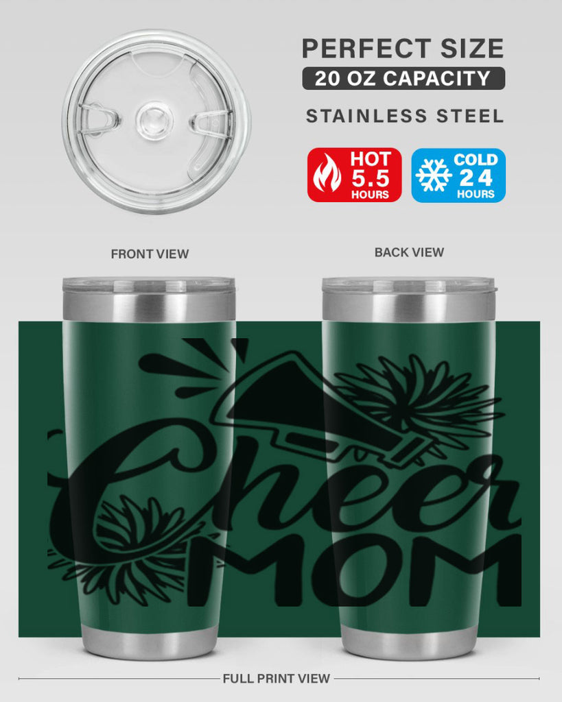 Cheer mom 1385#- cheer- Tumbler