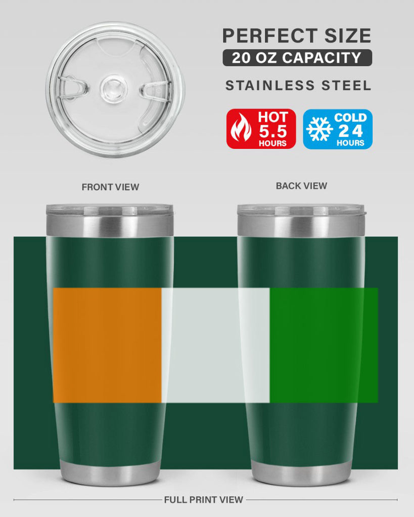 Cote dIvoire 156#- world flags- Tumbler