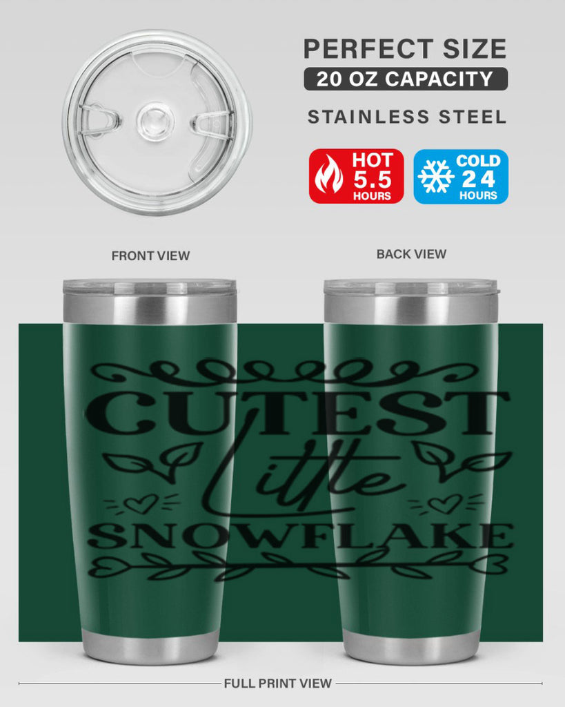 Cutest Little Snowflake 88#- winter- Tumbler