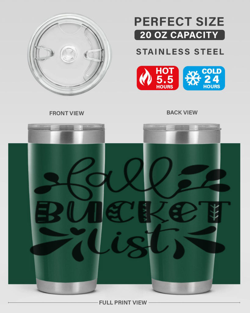 Fall Bucket List 94#- fall- Tumbler