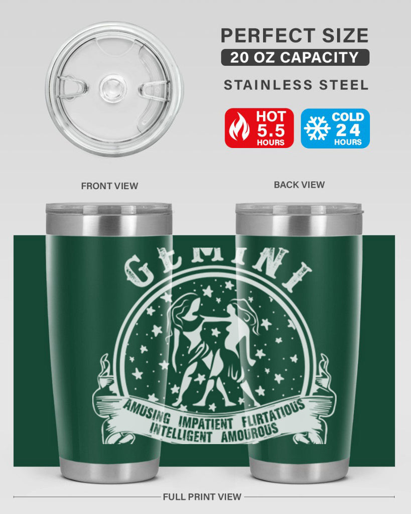 Gemini 10#- zodiac- Tumbler