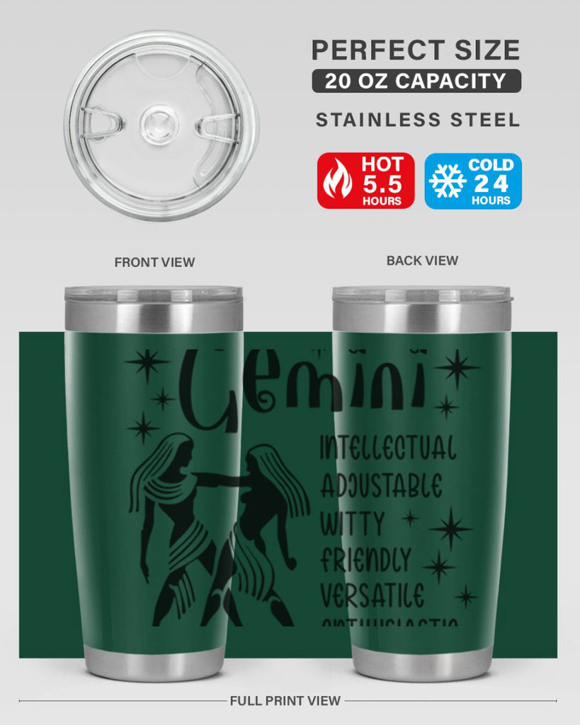 Gemini 217#- zodiac- Tumbler
