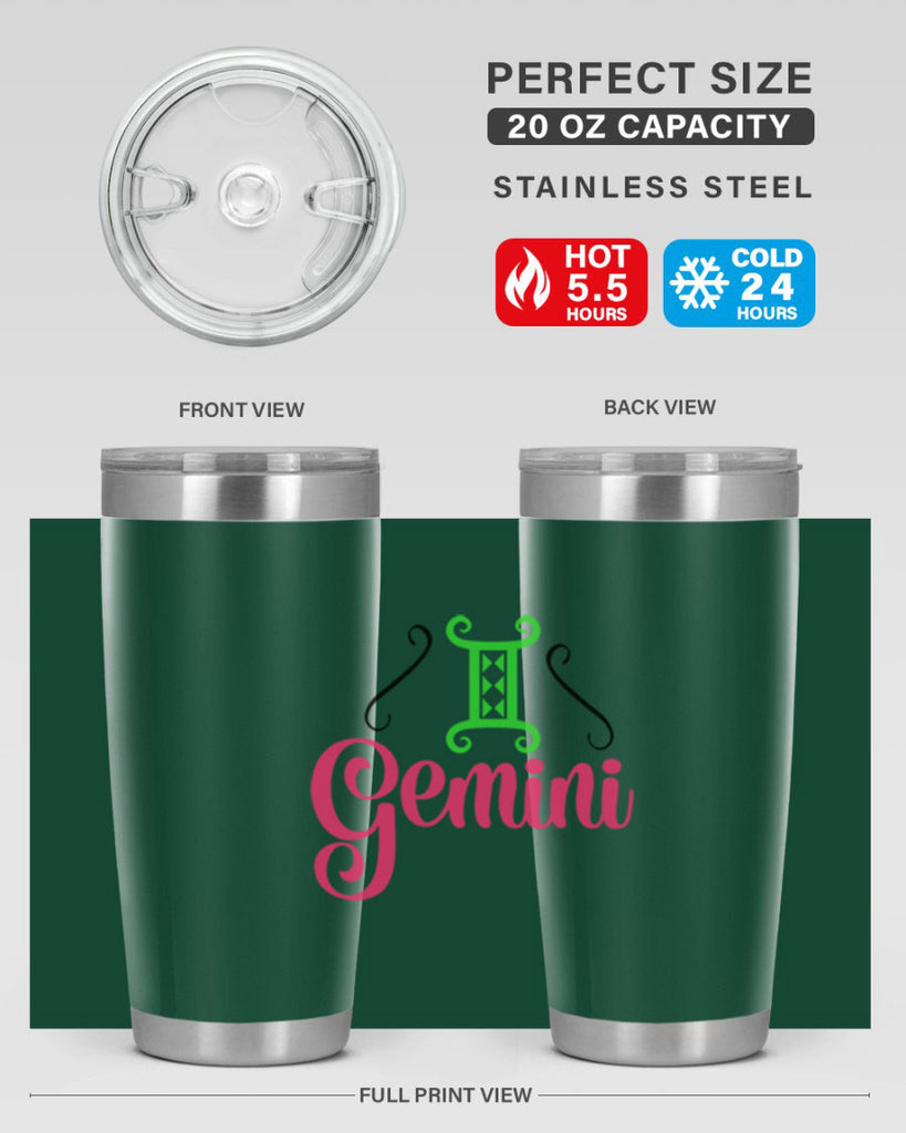 Gemini 224#- zodiac- Tumbler