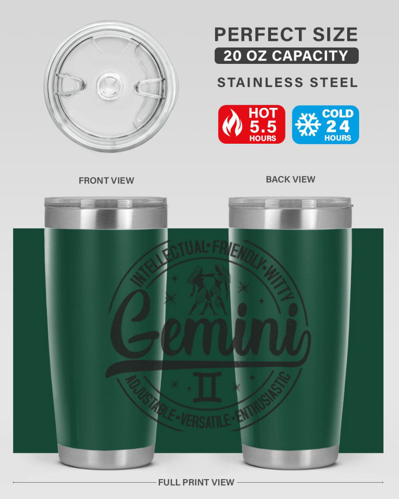 Gemini 225#- zodiac- Tumbler