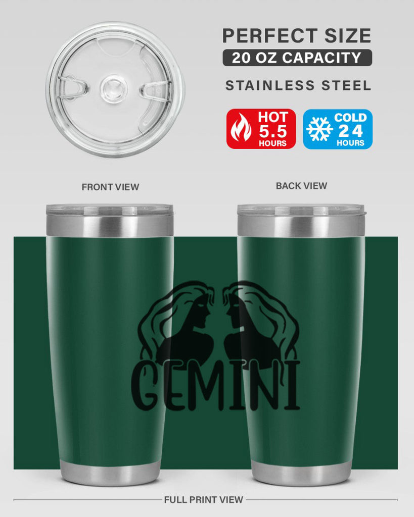 Gemini 227#- zodiac- Tumbler