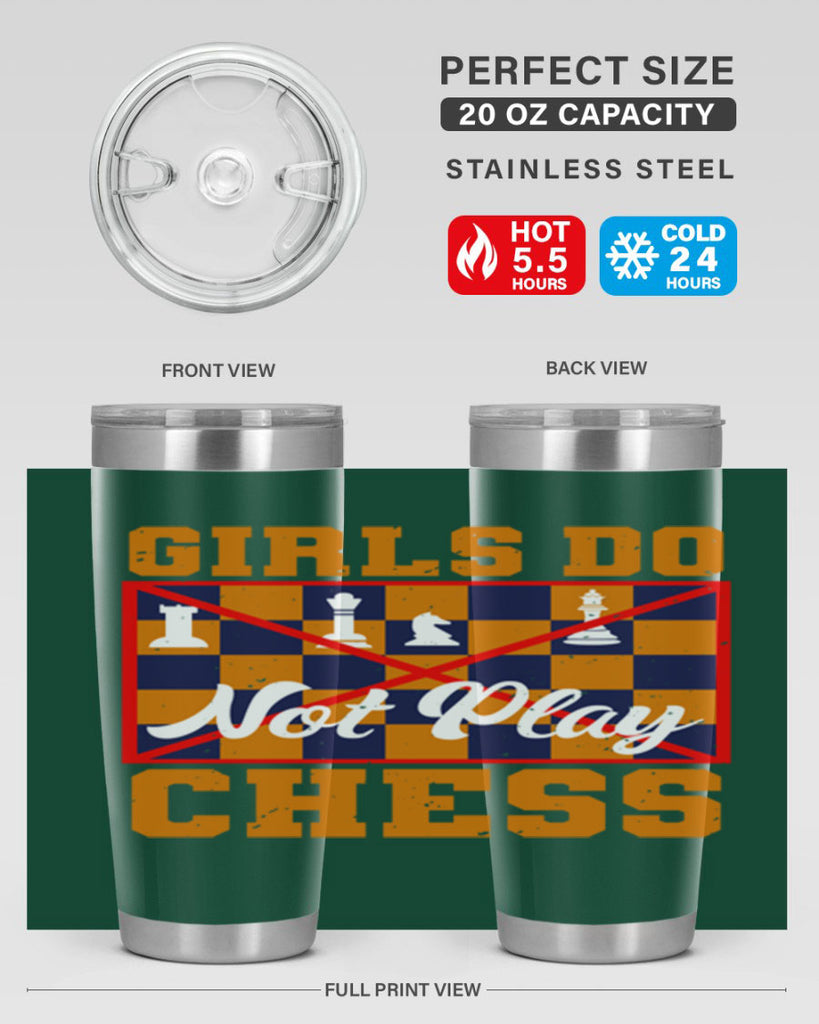 Girls do not play chess 49#- chess- Tumbler