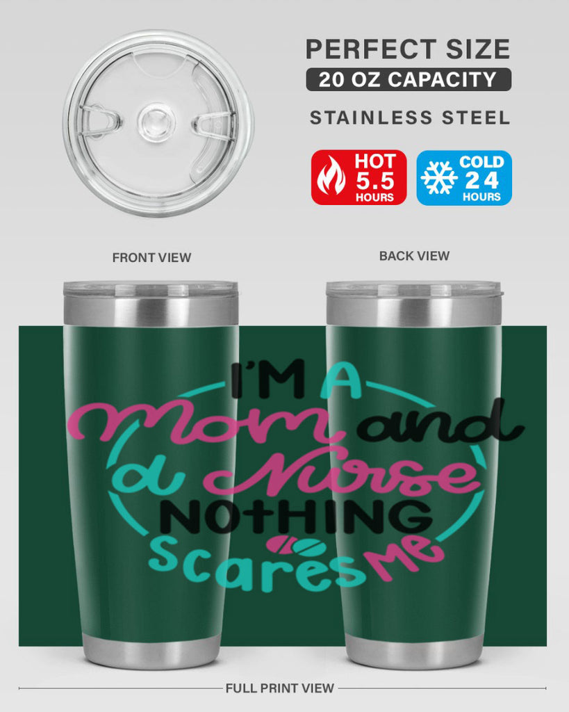 Im A Mom And A Nurse Nothing Style Style 158#- nurse- tumbler