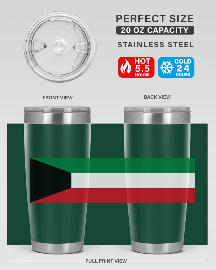 Kuwait 107#- world flags- Tumbler