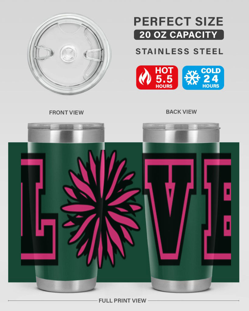 Love 694#- cheer- Tumbler
