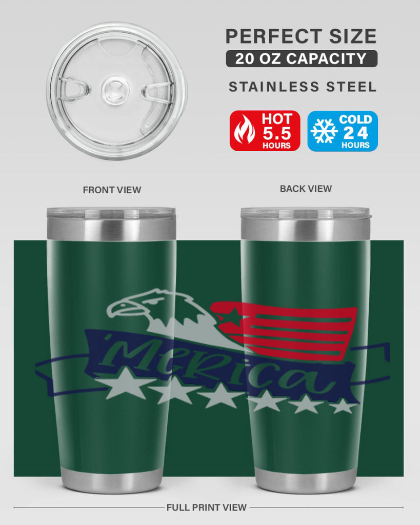 Merica Style 136#- Fourt Of July- Tumbler