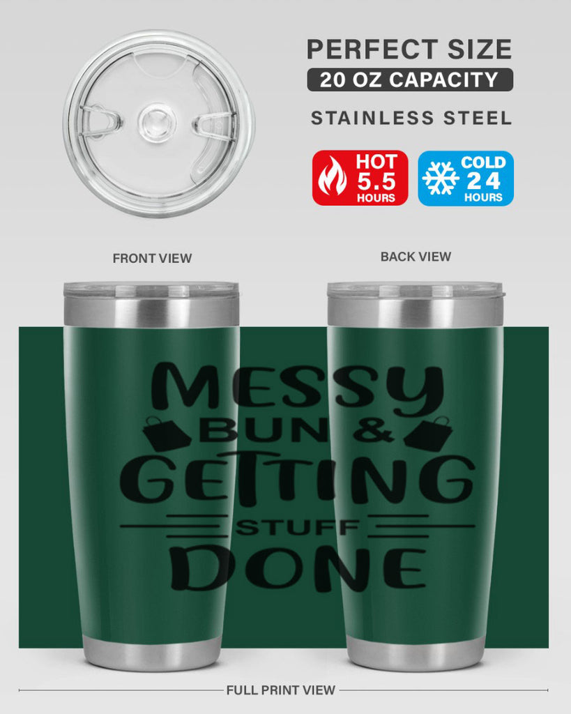 Messy Bun Getting Stuff Done 120#- fashion- Cotton Tank
