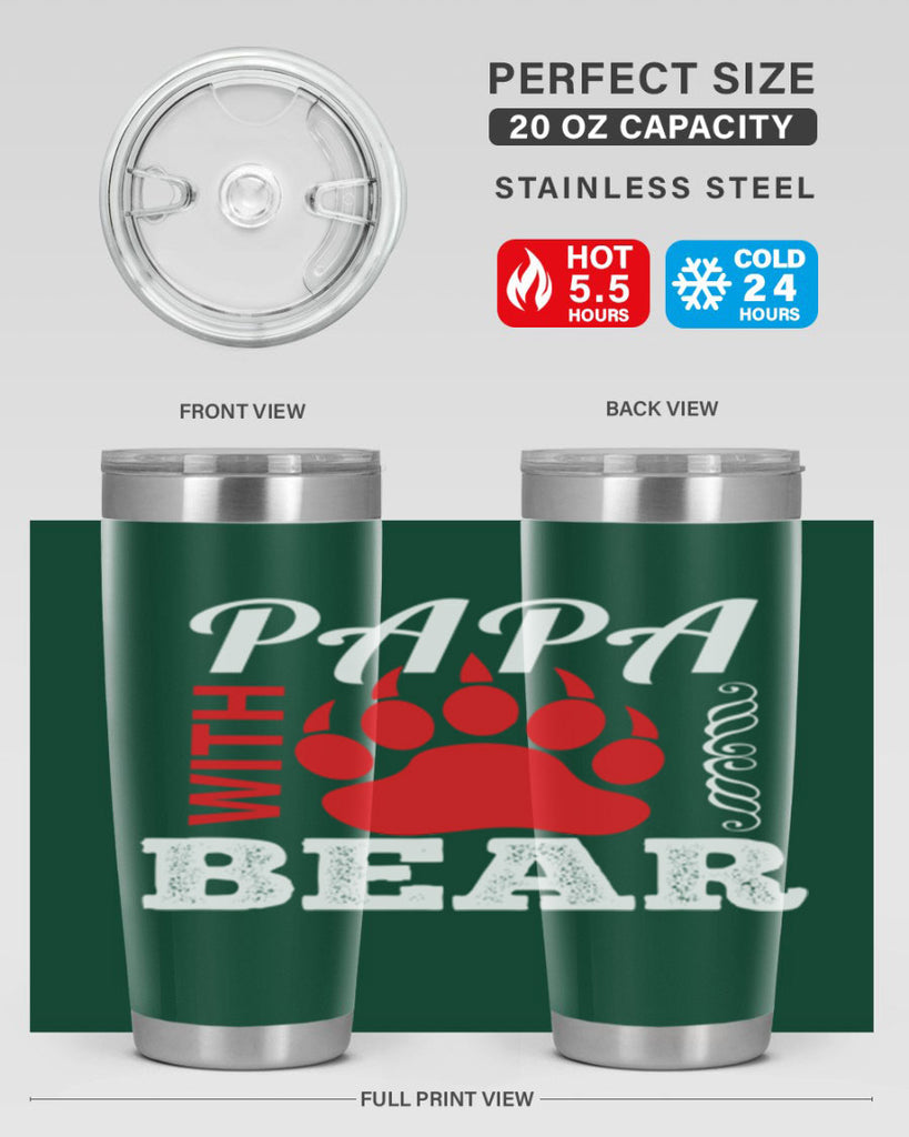 PAPA WITH 110#- grandpa - papa- Tumbler