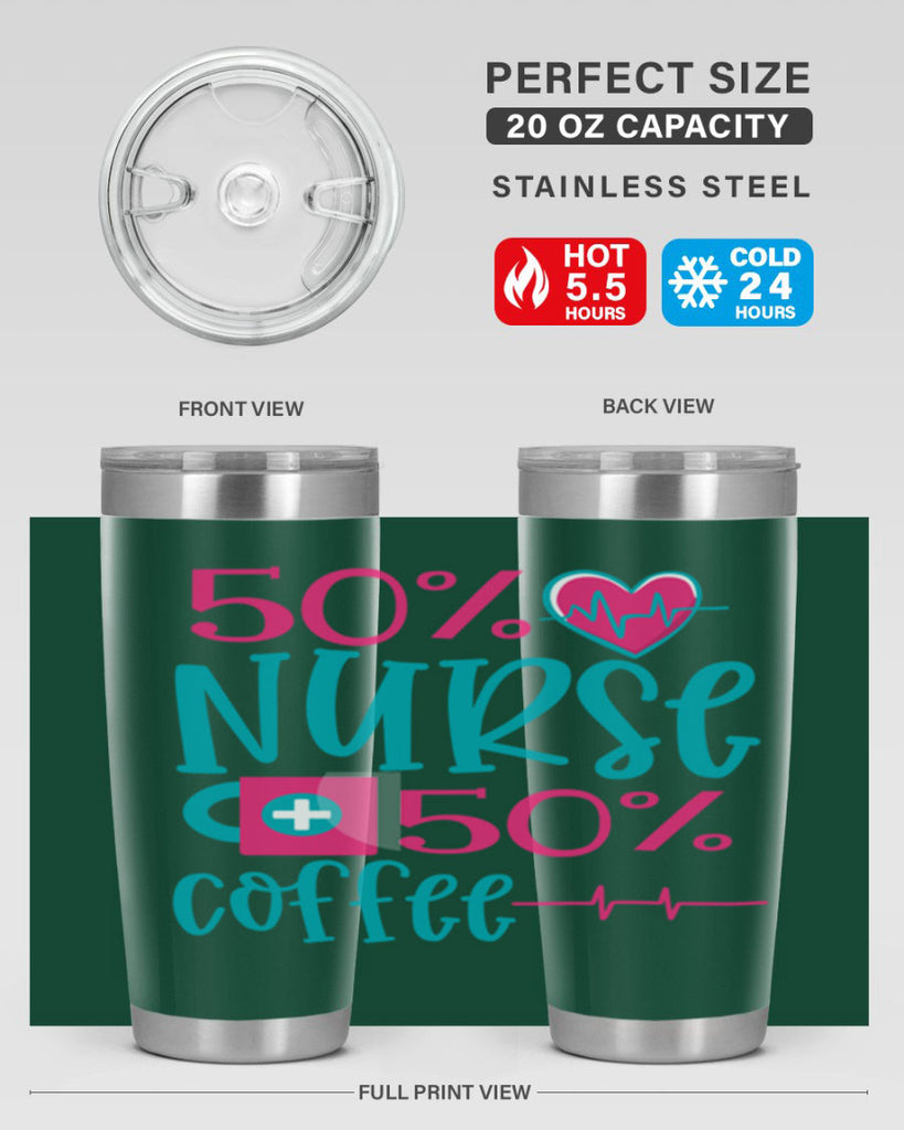 Percent Nurse Percent Coffee Style 395#- nurse- tumbler